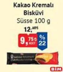 SÜSSE KAKAO KREMALI BİSKÜVİ 100 G